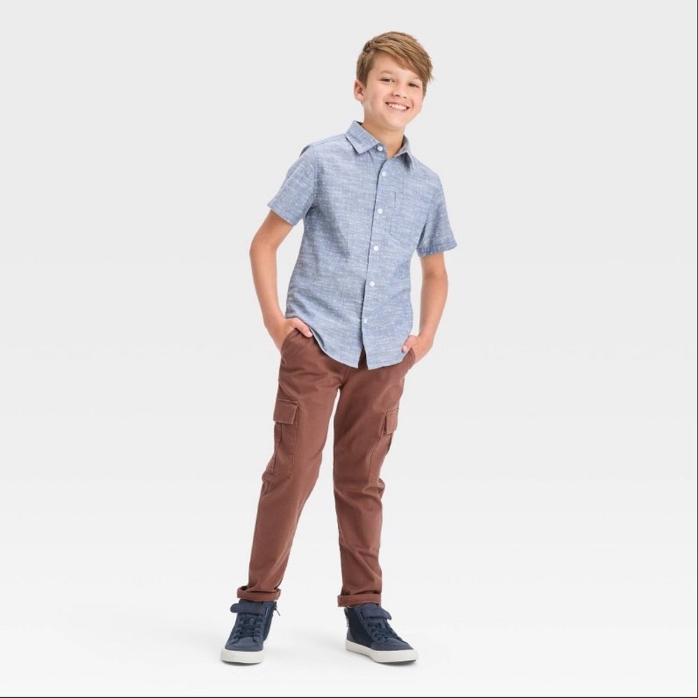 Cat & Jack Boys stretch tapered cargo pants bundle deal ! - Picture 4 of 16